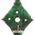 Vintage Moroccan Tamegroute Green Glazed Candle Holder With Brass Accents For Sale - Image 4 of 9