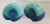 Mid-Century Modern Vintage Purple and Blue Turquoise Glazed Pottery Bowls - a Pair For Sale - Image 3 of 8