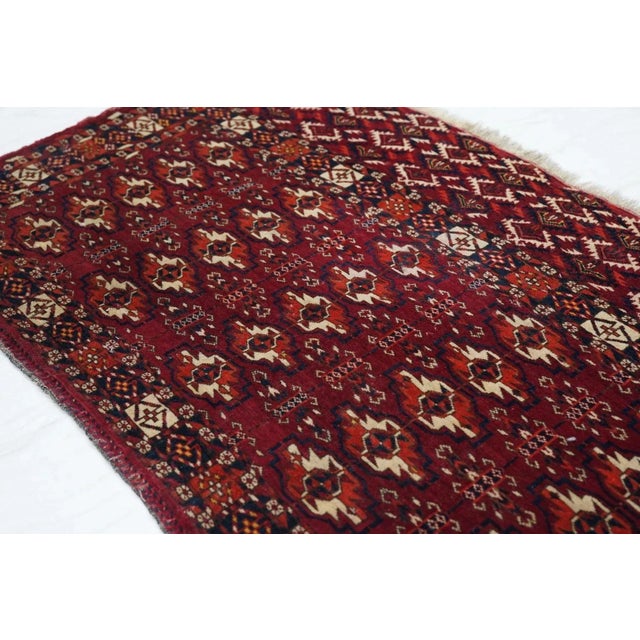 Red Antique Turkmen Rug 2'3'' x 4' For Sale - Image 8 of 11