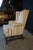 1980s Ethan Ellan Traditional Classics Queen Anne Maple Striped Library Wingback Chair For Sale - Image 14 of 18
