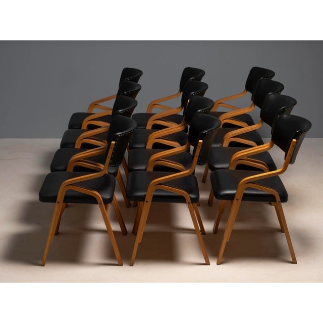 Chairs from Ludvík Volák, Czechoslovakia, 1970s, Set of 12 For Sale - Image 6 of 7