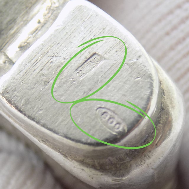 Silver Vintage Italian Handmade Genuine Silver Renaissance Shoe Dollhouse Miniature For Sale - Image 8 of 10