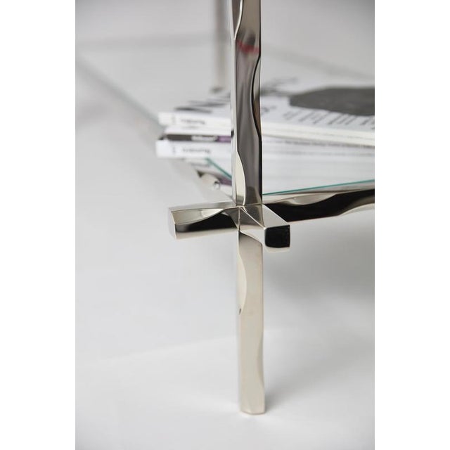 Geometric Fluide Side Table by Jennifer Midoz For Sale - Image 4 of 10