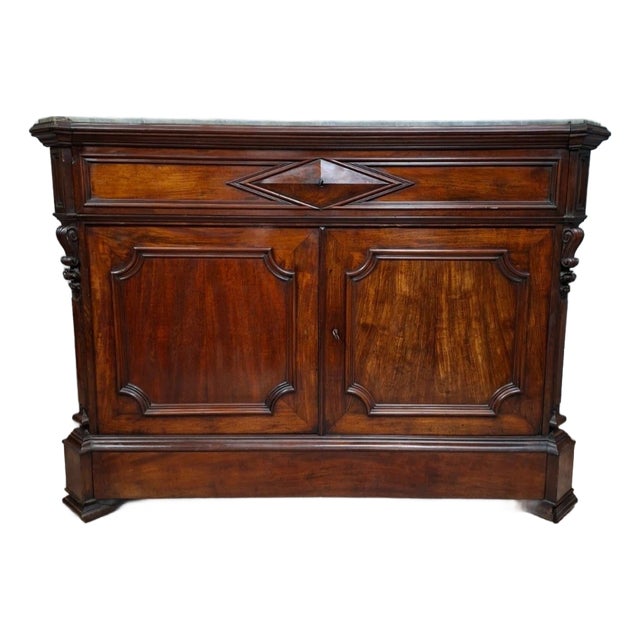 Drop-Front Writing Desk in Mahogany and Veneer For Sale