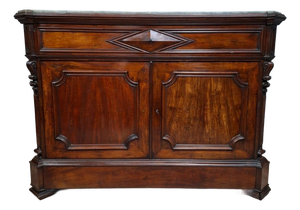 Drop-Front Writing Desk in Mahogany and Veneer