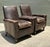 Old Hickory Furniture Co. Vintage Old Hickory Distressed Leather Armchairs - Pair For Sale - Image 4 of 18