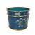 This is a Chinese copper Cloisonné flower brush pot or pencil vase. The size is 3”T x 3 7/8”W. It is beautiful. It is in...