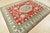 Farmhouse Kazak Rug 8'2'' X 9'9'' Red Wool Tribal Hand-Knotted Oriental Carpet For Sale - Image 3 of 12