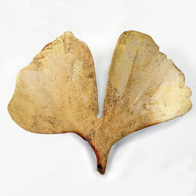 Warm Black Ginkgo Wall Sculpture For Sale - Image 4 of 11