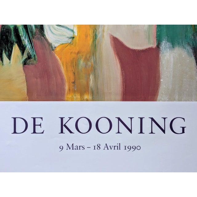 Willem De Kooning, Abstract Composition Poster, Limited Edition Offset Lithograph, 1990 For Sale - Image 3 of 8