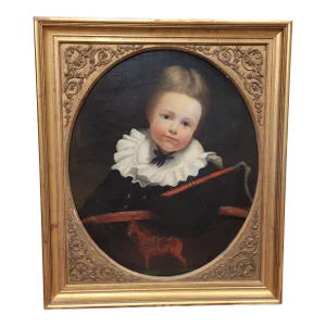 American Shool Early 19th Century Painting of a Young Boy