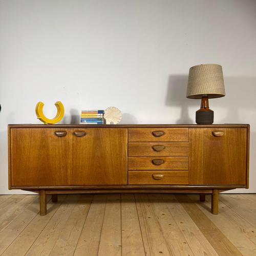 Brown Mid-Century English Teak Sideboard, 1960s For Sale - Image 8 of 8