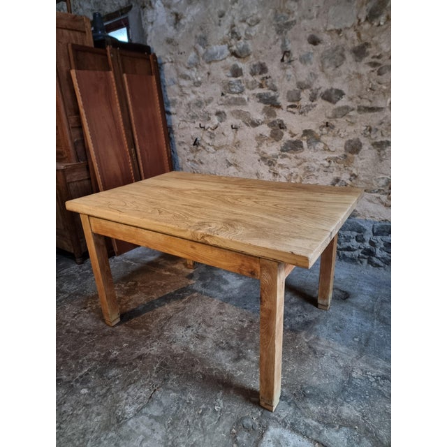 Vintage French Baker's Worktable in Chestnut, 1960s For Sale - Image 8 of 18