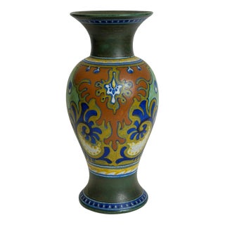 Dutch Rhodian Style Gouda Ceramic Vase attributed to Zuid, Netherlands, 1921 For Sale