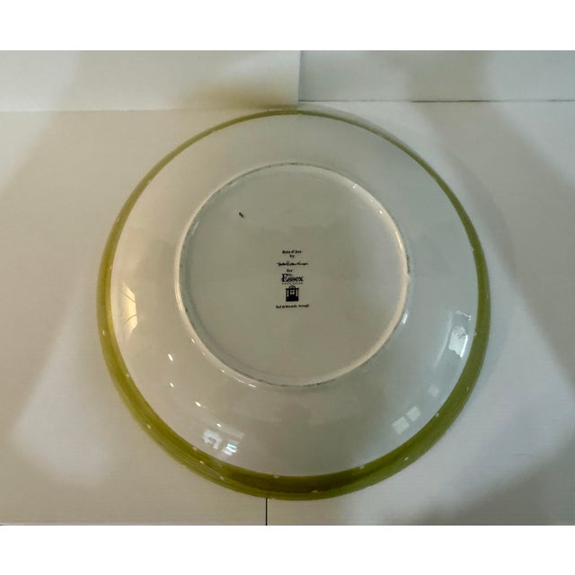 Farmhouse 1990s Large Bois D’Arc Eggplant Serving Bowl by Heather Outlaw Kurpis for Essex Collection Portugal 14.5” For Sale - Image 3 of 12
