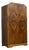 Vintage Art Deco Burr Walnut Compact Wardrobe, 1930s For Sale