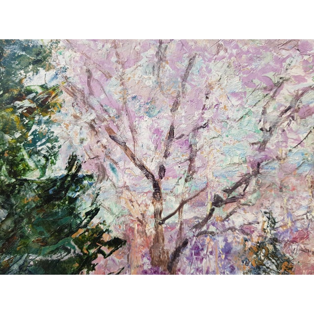 French Charreton Victor - Snowy Forest - Oil on Cardboard - Early 20th Century - Framed For Sale - Image 3 of 14