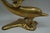 Mid-Century Modern Solid Brass Dolphin Sculpture Mid Century Modern Coastal Decor 12” For Sale - Image 3 of 8