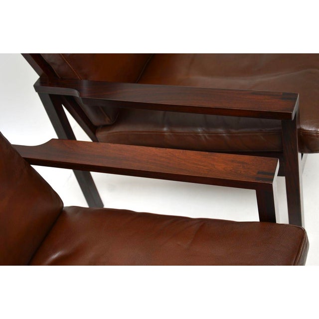 Vintage Danish Leather Chairs, 1960, Set of 2 For Sale - Image 11 of 17