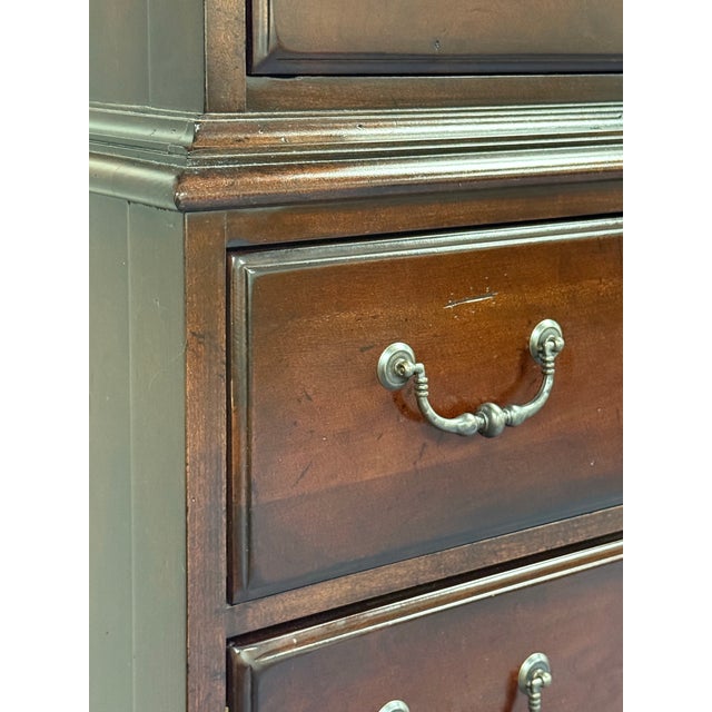 Brown Broyhill “Fireside Cherry” Attic Heirloom Chest of Drawers For Sale - Image 8 of 12