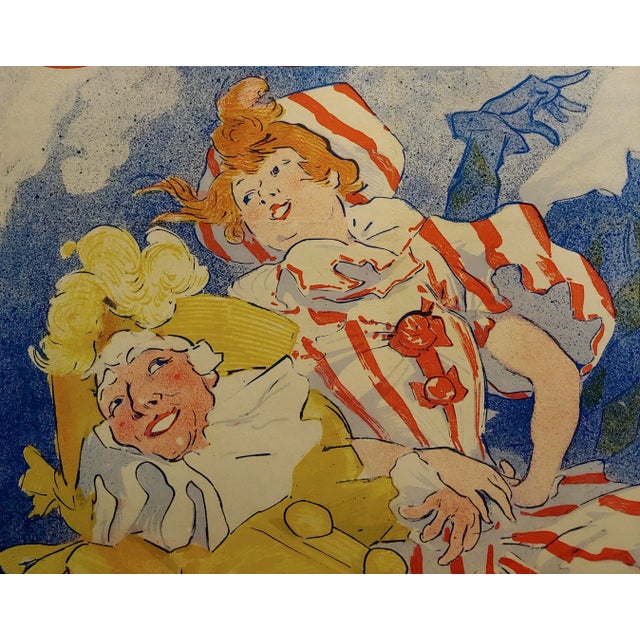 19th Century Grands Magasins Du Louvre -Original 1897 French Poster by Jules Cheret For Sale - Image 5 of 11