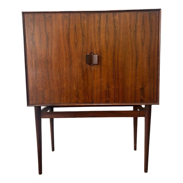 Mid-Century Danish Cocktail Cabinet attributed to Helge Vestergaard Jensen, 1950s For Sale