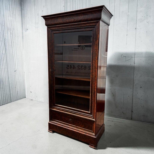 Victorian Glazed Bookcase with Adjustable Shelves and Drawers For Sale - Image 10 of 11