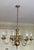 Metal Late 20th Century Large Eight Light Brass Chandelier in the Dutch Queen Anne Style For Sale - Image 7 of 8