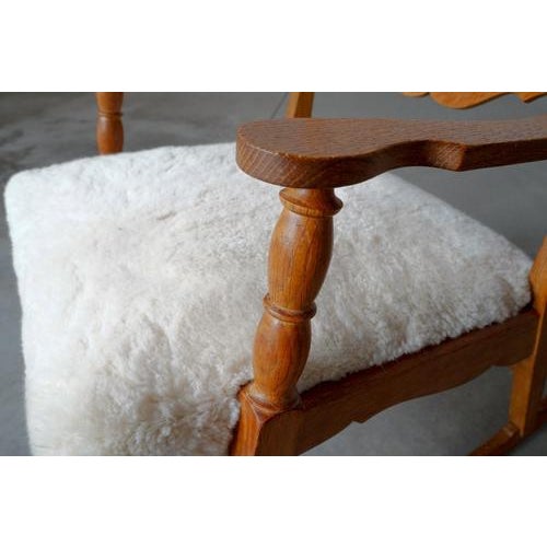 Vintage Danish Rocking Chair by Henning Kjærnulf, 1950s For Sale - Image 14 of 16