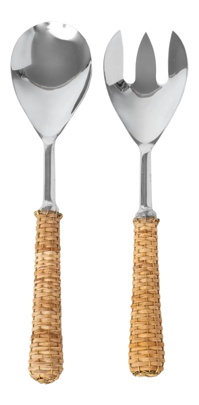 The Enchanted Home Basketweave Salad Server - Thumbnail 4
