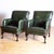 Mid 20th Century Pair of George Smith Style Leather Armchairs and Ottoman For Sale - Image 10 of 10