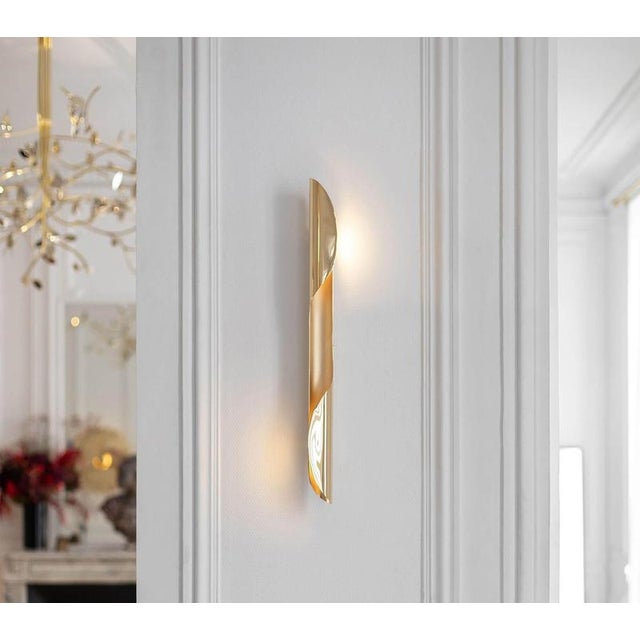 Oblong Torsade Wall Lamp by Jennifer Midoz For Sale - Image 9 of 13