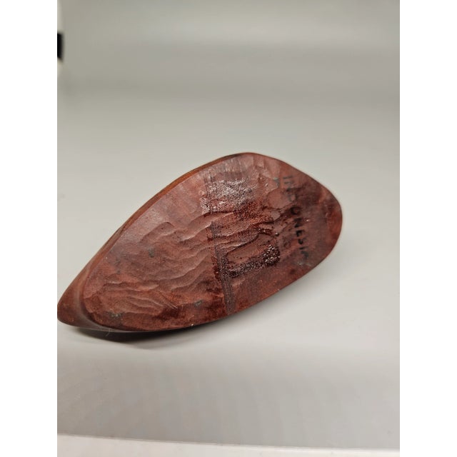 Vintage Hand-Crafted Carved, Mahogany Wood Duck, Indonesia For Sale - Image 4 of 4