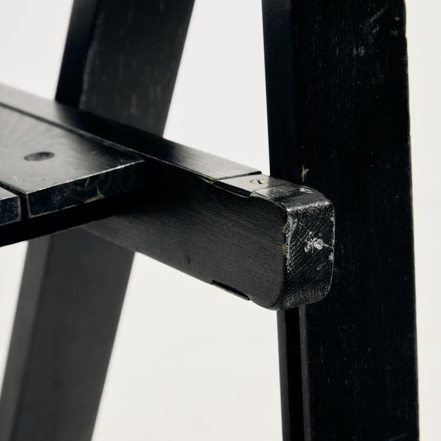 Black Beech Chairs by Aldo Jacober for Alberto Bazzani, 1960s, Set of 2 For Sale - Image 8 of 17