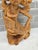 Mid-Century Balinese Art Deco Seated Janger Dancer With Fan Sculpture For Sale In Phoenix - Image 6 of 10