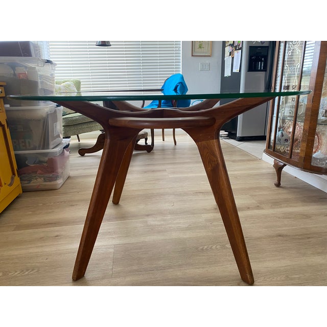 Brown Vintage Adrian Pearsall Compass Dining Table For Sale - Image 8 of 9
