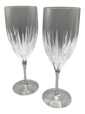 Lenox Stardust Crystal Ice Tea Glasses Made in Germany - a Pair