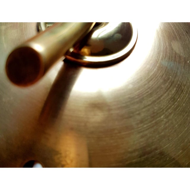 1950s Italian Brass & Lacquered Metal Table Lamp, 1950s For Sale - Image 5 of 8