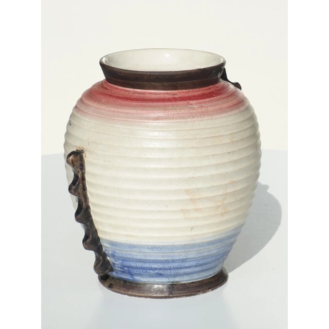 1920s Art Deco Italian Albisola Ceramic Vase, 1930s For Sale - Image 5 of 8