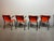 Mid-Century Orange Dining Chairs from Ahrend de Cirkel, Netherlands, 1960s, Set of 4 For Sale - Image 4 of 5