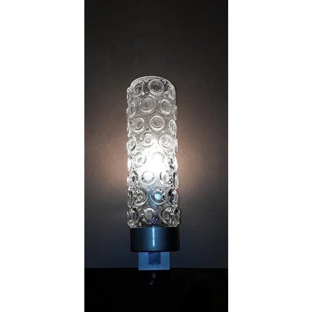 Vintage Wall Lamps with Silver-Colored Metal Holders, 1970s, Set of 2 For Sale - Image 4 of 5