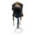 Late 19th Century Chinese Scholar's Silk Hat. Black Silk With Long Tail. For Sale