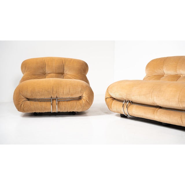 Mid-Century Soriana Seating Set by Tobia & Afra Scarpa for Cassina, 1970s, Set of 3 For Sale - Image 4 of 12