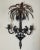 Vintage Palm Tree Two-Arm Candle Holder Wall Sconce Cast & Wrought Iron For Sale - Image 9 of 12