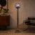 Mid-Century Modern Vintage Italian Space Age Floor Lamp in Chrome and Glass, 1970s For Sale - Image 3 of 17