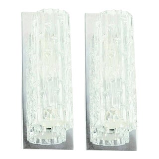 1960s Mid-Century Modern Murano Glass Wall Lights From Doria - a Pair For Sale