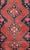 Antique Kurdish Rug in Red and Navy Blue With All-Over Geometric Medallions For Sale - Image 4 of 6