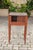Mid 19th Century French 1860s Walnut Side Table with Tambour Door, Marble Top and Tapered Legs For Sale - Image 5 of 10