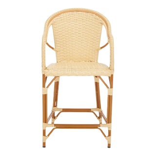 California Counter Stool with Arms - Natural For Sale