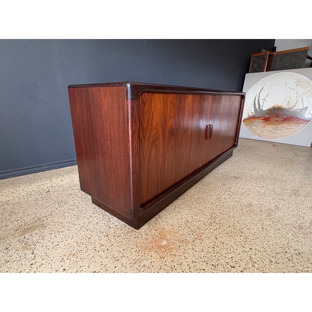 Rosewood Tambour Door Credenza by Dyrlund For Sale - Image 10 of 12